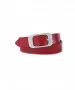 Damen Gürtel 4cm Nappaledergürtel von Bernd Götz in Rot