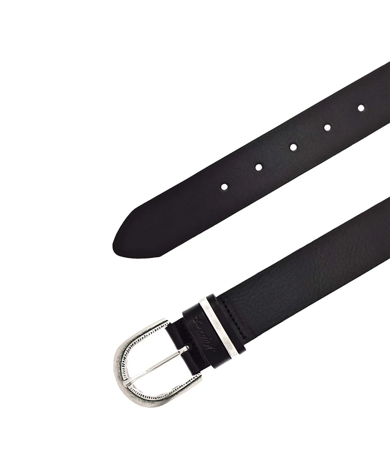 Damen Gürtel 35mm Damengürtel mit Airbrushkante von Mustang in Schwarz