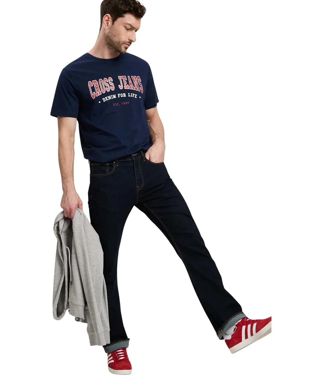 Herren Jeans Colin von Cross in Dark Blue