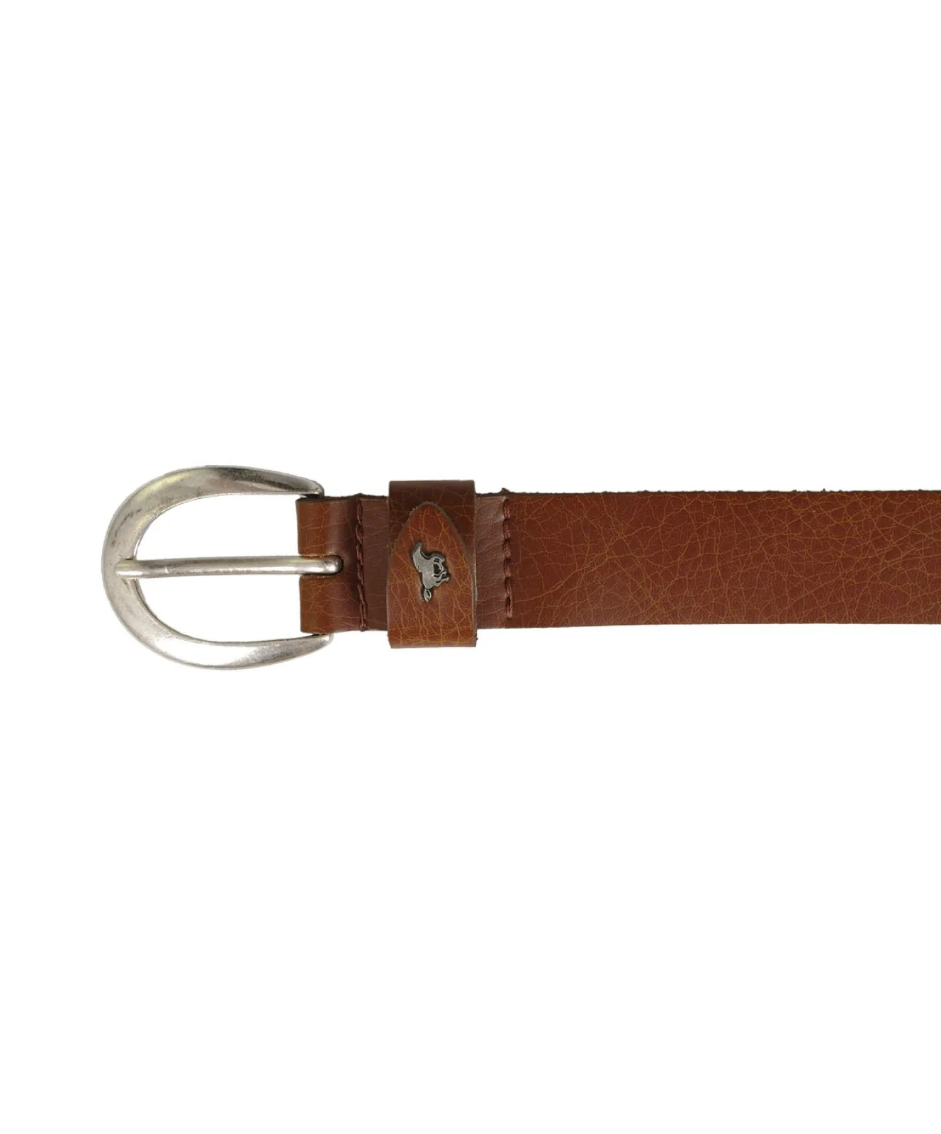 Damen Gürtel 2,5cm Softledergürtel von Mustang in Cognac