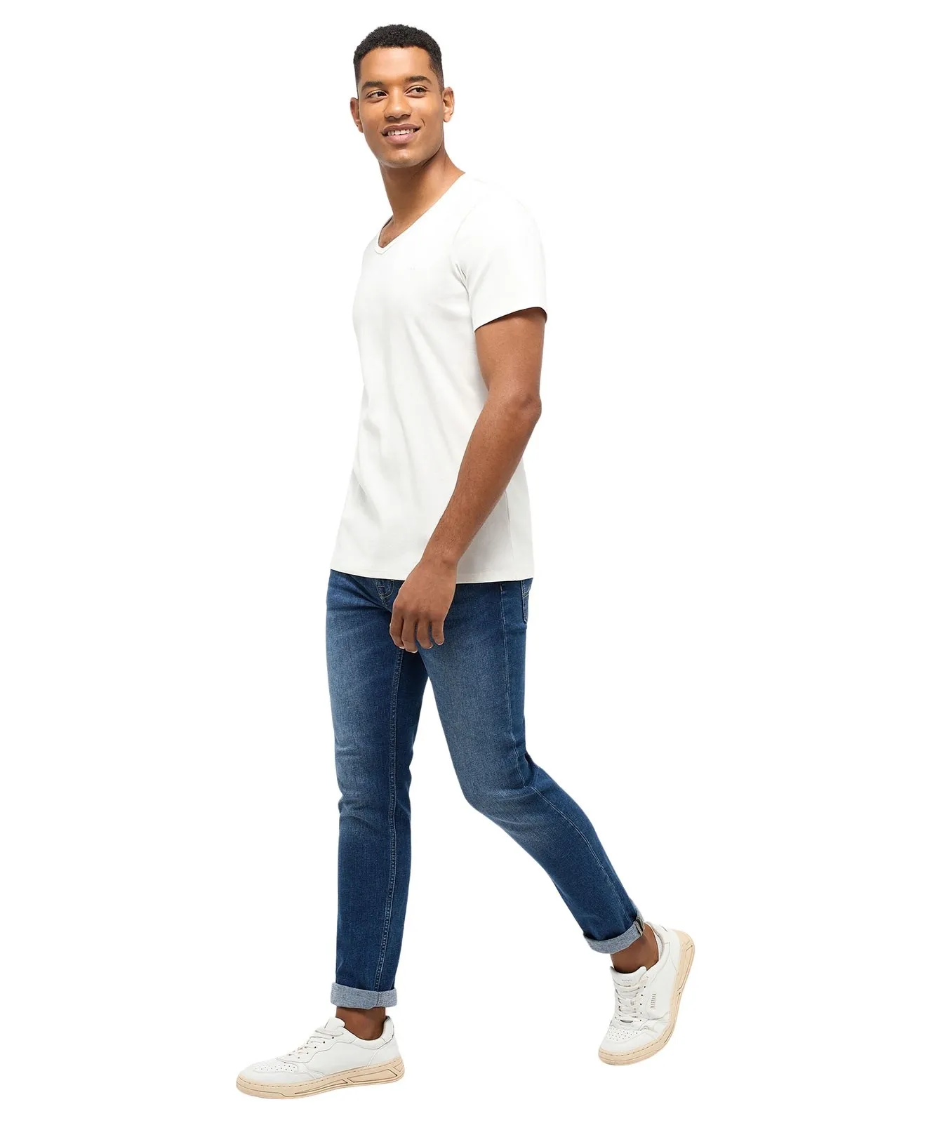 Herren Shirt Amado V Basic von Mustang in Cannoli Cream