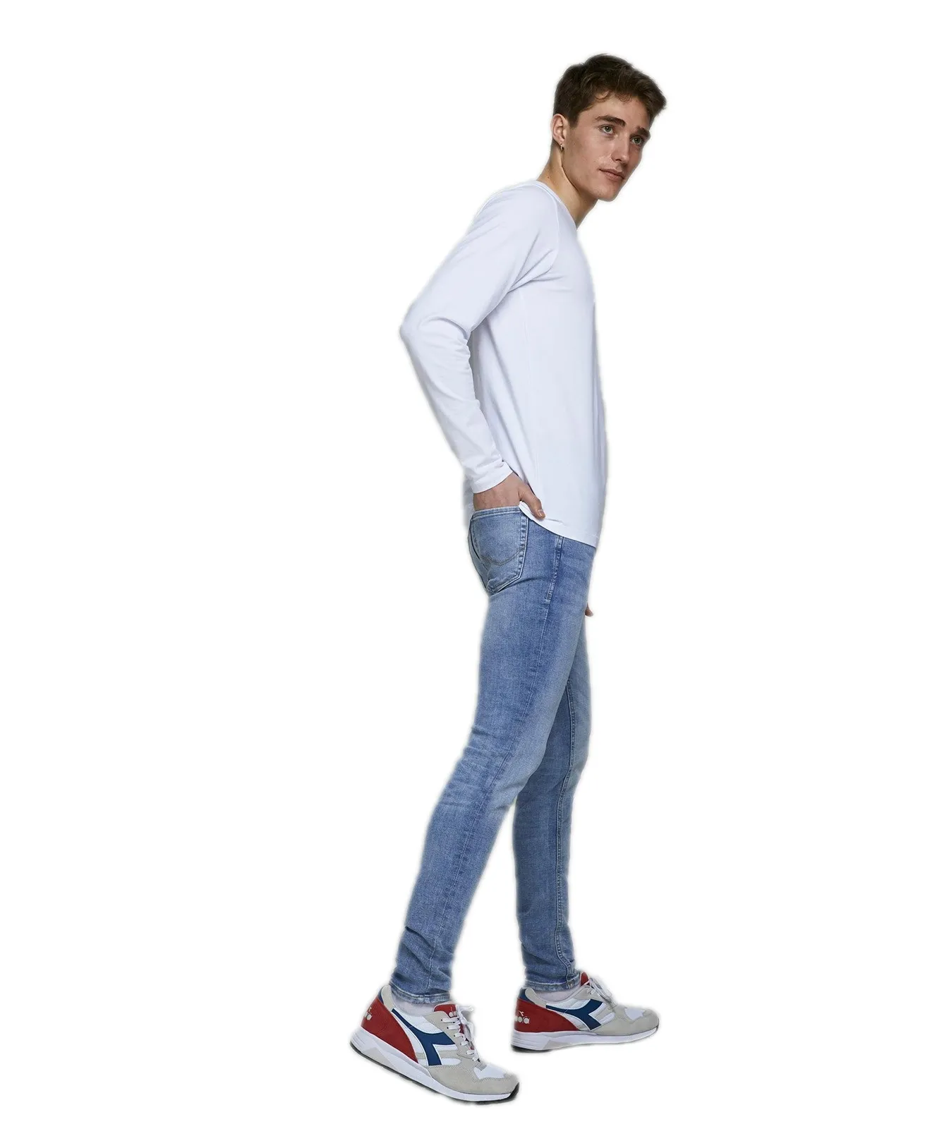 Herren Jeans Liam Original von Jack & Jones in Blue Denim