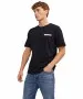 Herren Shirt Corp Logo Tee von Jack & Jones in Black P4 Small Print