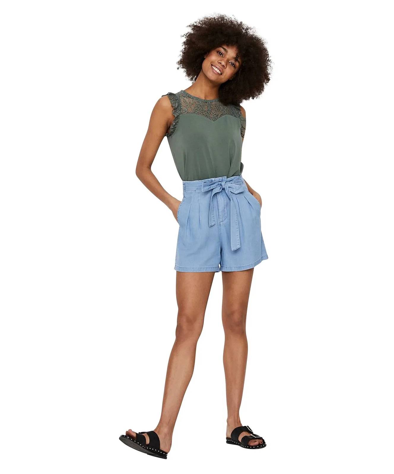 Damen Hose Mia von Vero Moda in Light Blue