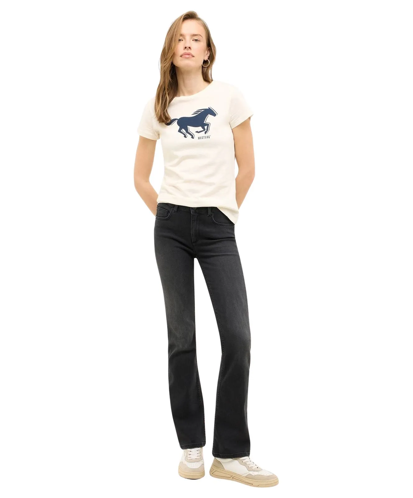 Damen Jeans Shelby Slim Boot von Mustang in Dark Blue