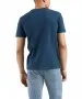 Levis Original Tee - blaues Basics Shirts aus Baumwolljersey f02