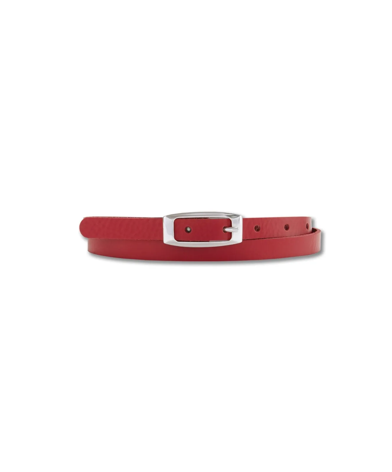 Damen Gürtel 1,5cm Nappaledergürtel von Bernd Götz in Rot