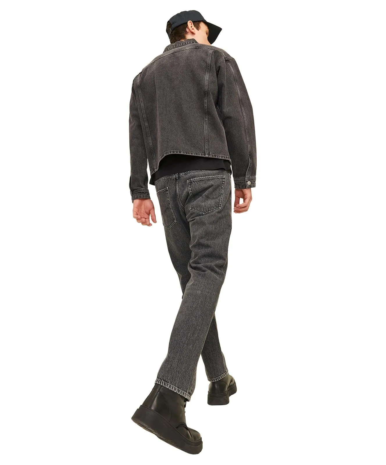 Herren Jeans Chris von Jack & Jones in Black Denim