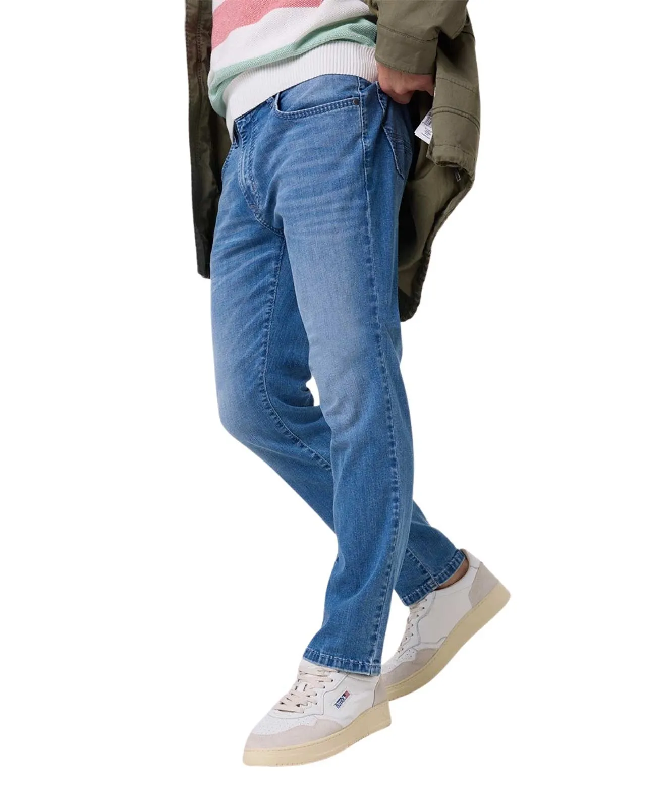 Herren Jeans Rando 1674 von Pioneer in Ocean Blue Used Whisker
