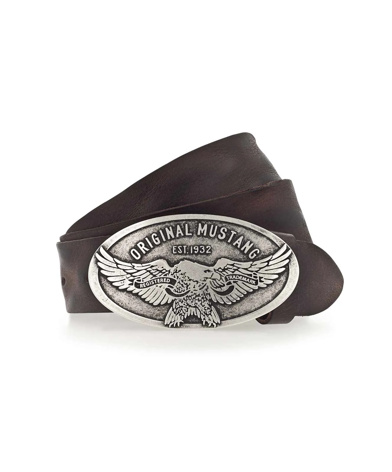 Herren Gürtel 40 mm Gürtel MG2069R13 von Mustang in Dark Brown