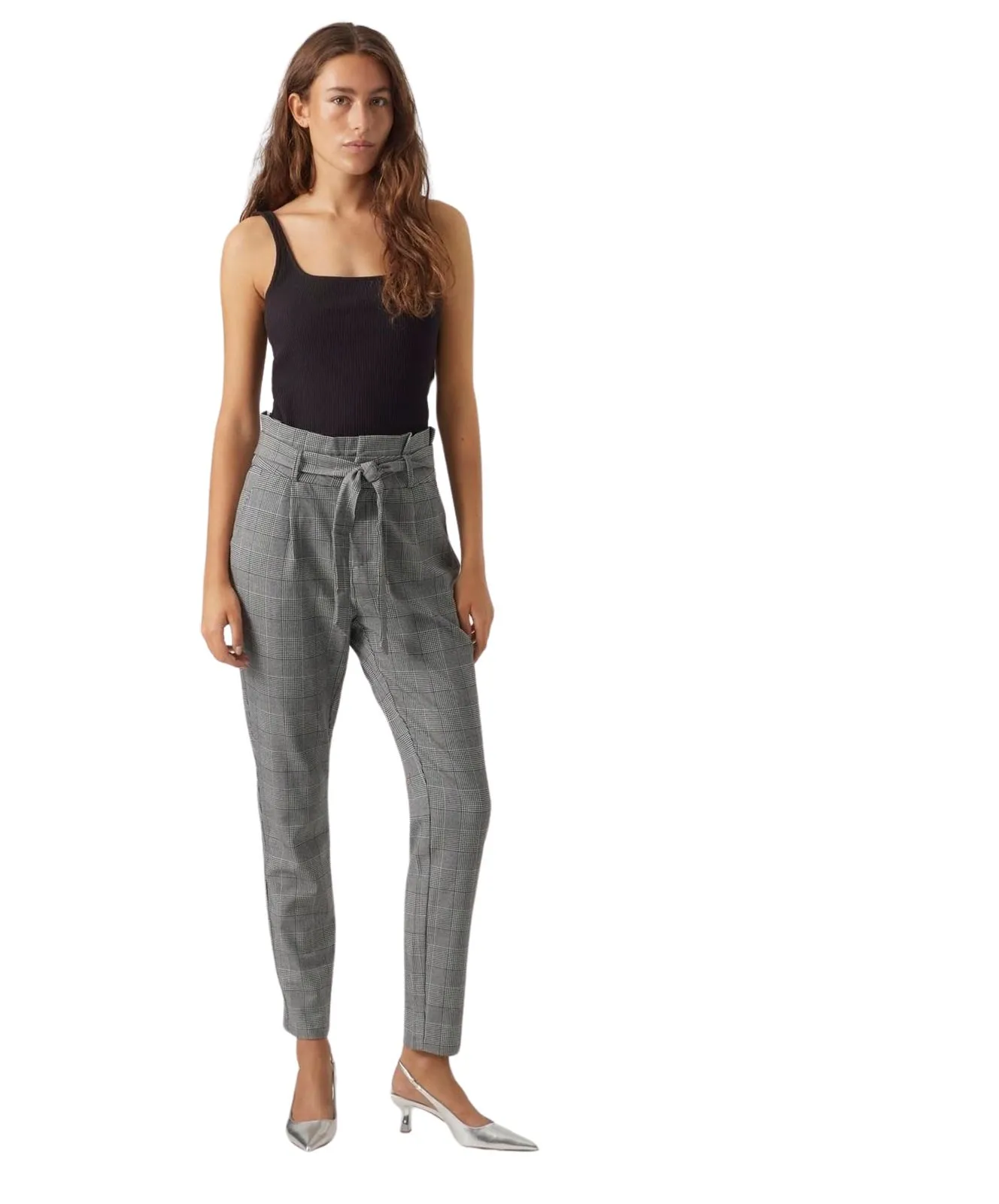 Damen Hose EVA von Vero Moda in Grey White