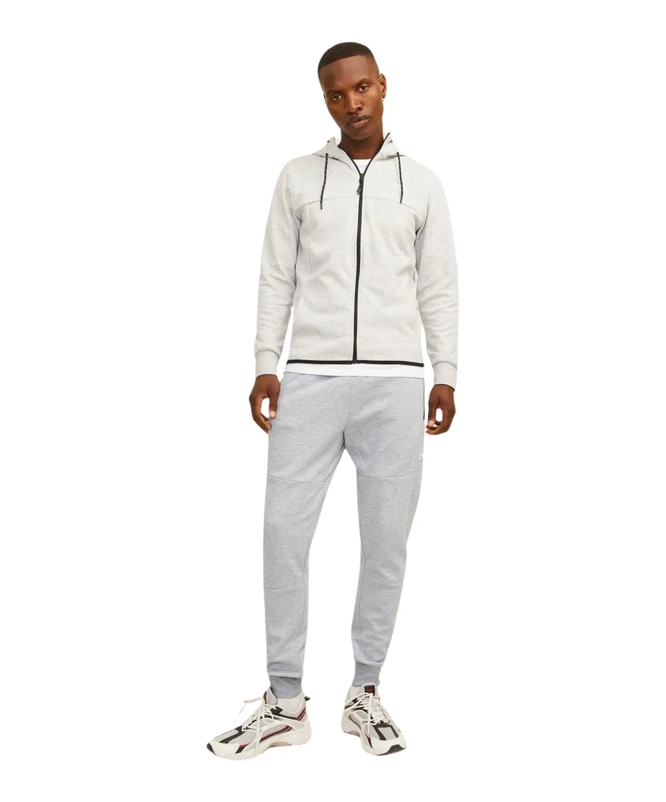Herren Hose Will von Jack & Jones in Light Grey Melange