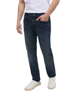 Mustang Orlando Slim Jeans in dunkelblauer Waschung