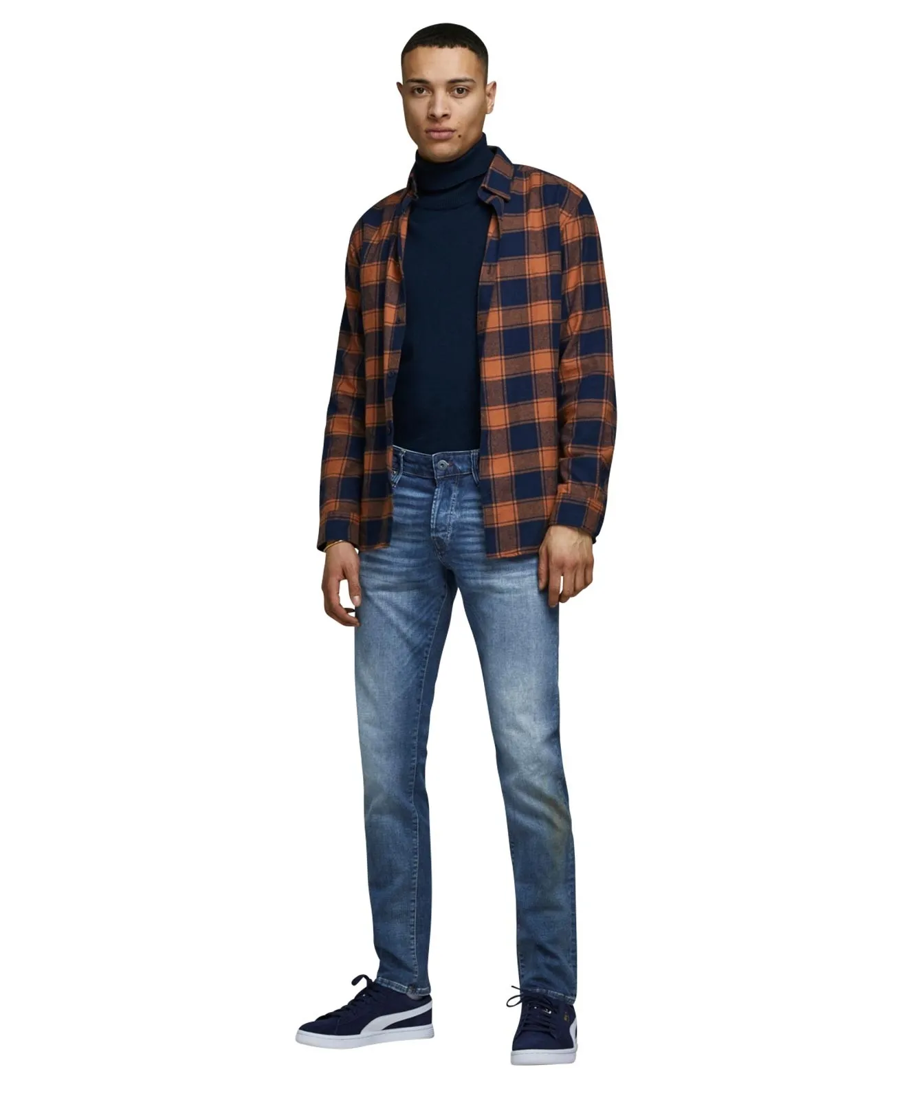 Herren Jeans Glenn Felix von Jack & Jones in Blue Denim