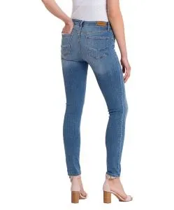 Cross Anya - hellblaue Slim-Fit-Jeans mit hohem Bund