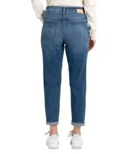 MAC Jeans Rich Carrot aus mittelblauem Cotton-Tencel Denim