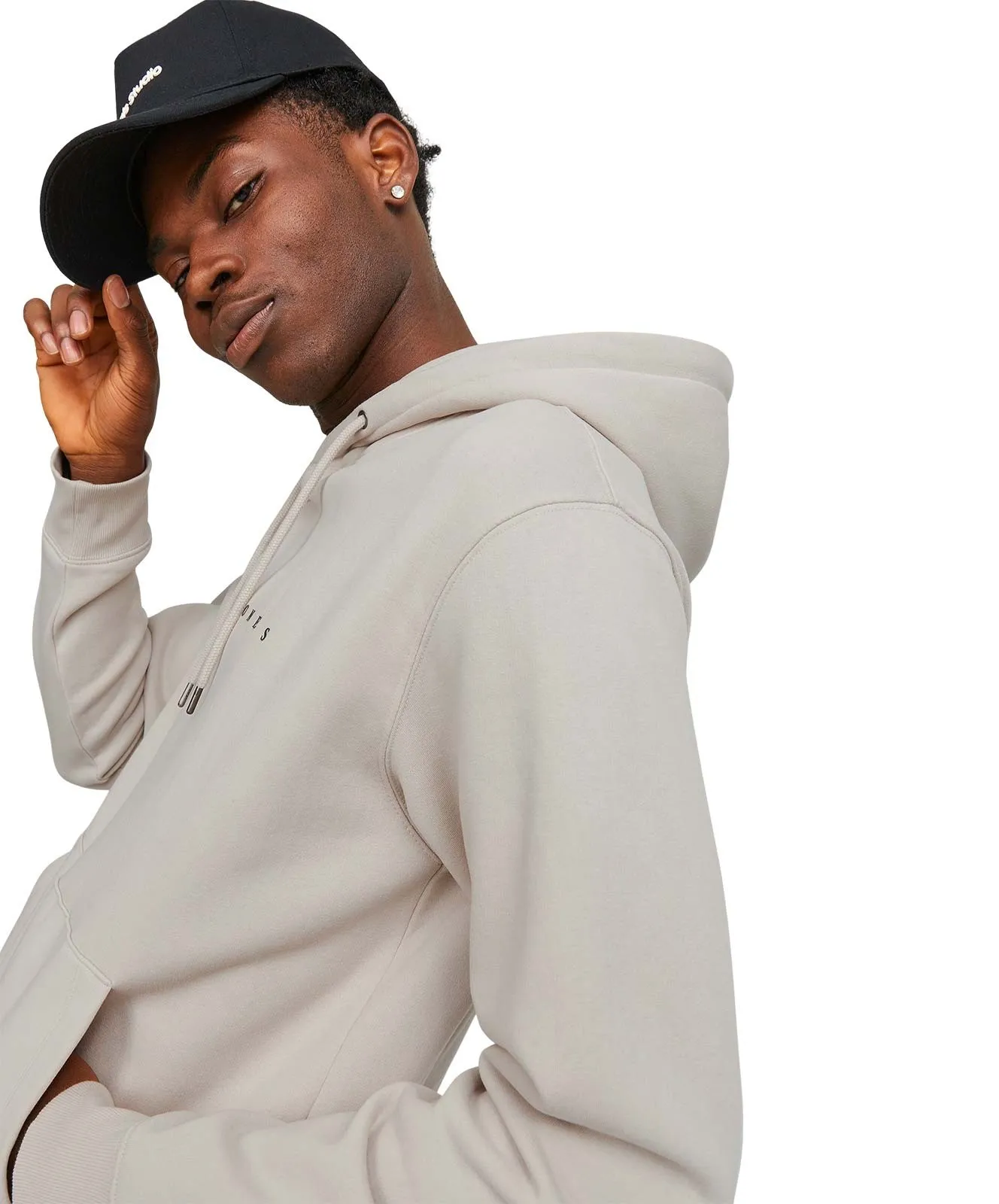 Herren Pullover Star Sweat Hood von Jack & Jones in Moonbeam