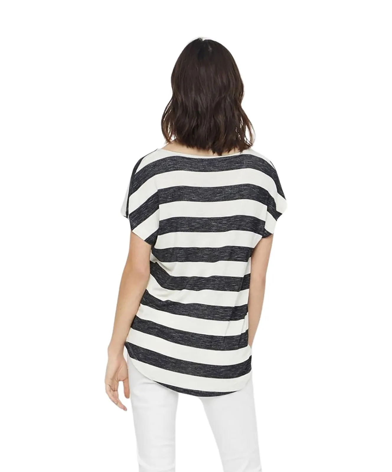 Damen Shirt Wide von Vero Moda in Black Snow White