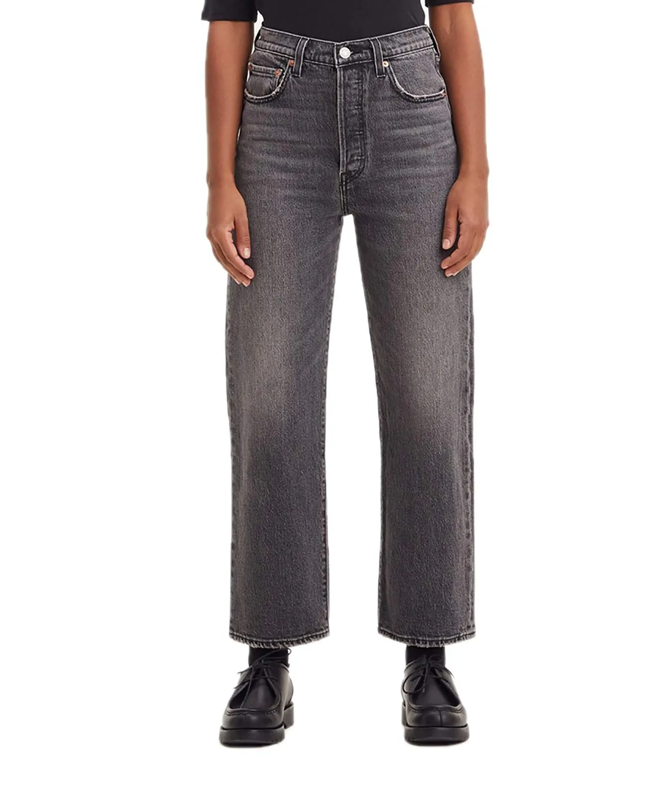 Damen Jeans Ribcage Straight Ankle von Levis in Well Worn