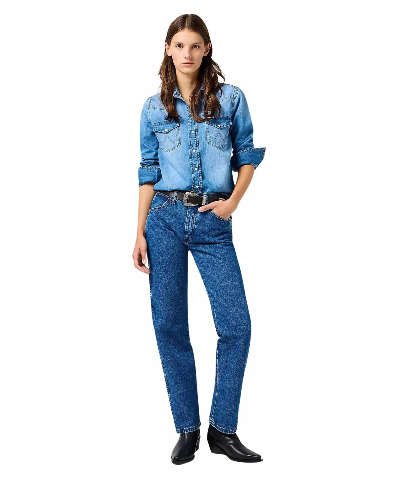 Herren Jeans 13MWZ von Wrangler in Stonewashed