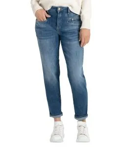 MAC Jeans Rich Carrot aus mittelblauem Cotton-Tencel Denim