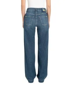MAC Dream Wide Leg Jeans in dunkler Waschung