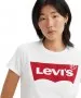 Damen Shirt Perfect Tee von Levis in White Graphic