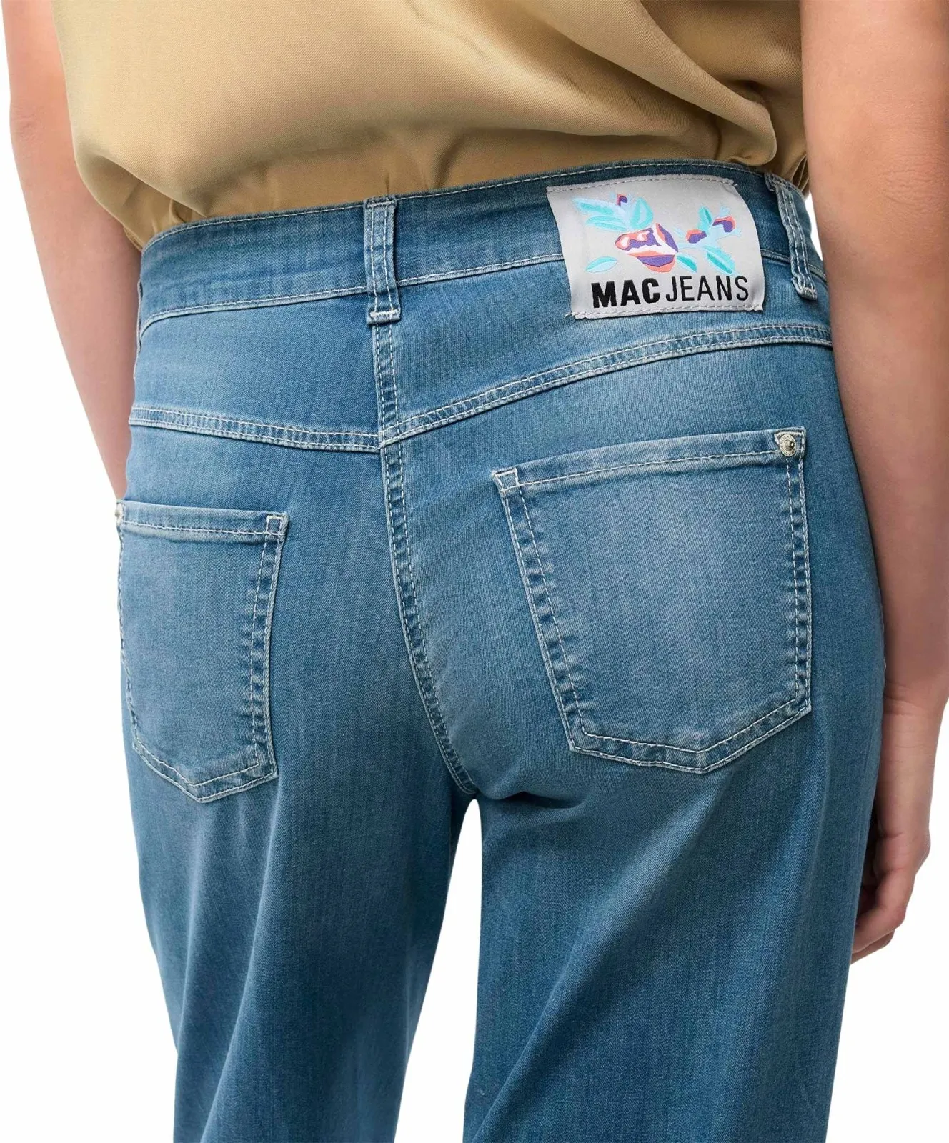 Damen Jeans Dream Wide von MAC in Summer Mid Blue Wash