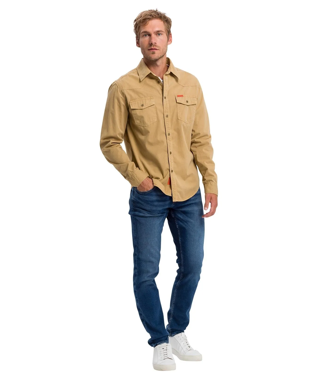 Herren Jeans Jimi von Cross in Mid Blue