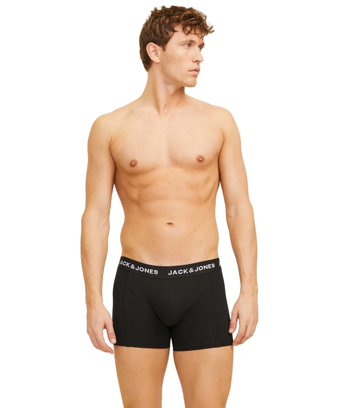 Herren Unterwäsche Cabstract von Jack & Jones in Iron Gate White - Black