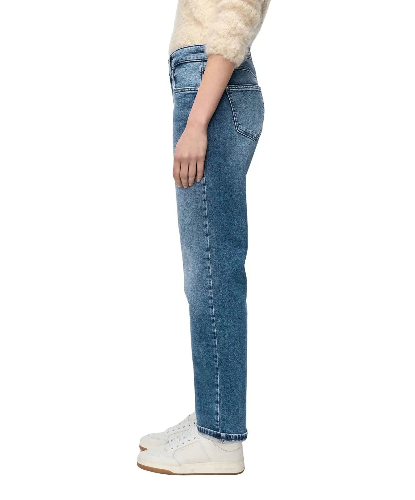 Damen Jeans Straight von MAC in Mid Blue Random