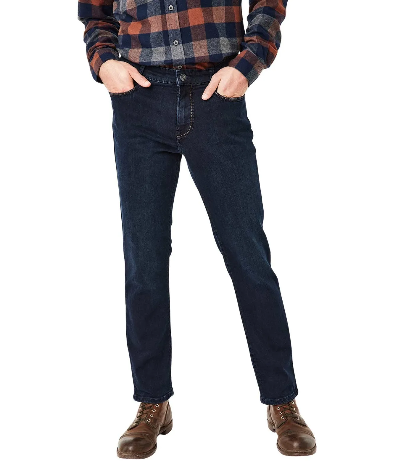 Herren Jeans Ranger Pipe von Paddocks in Dark Blue Overdyed Black Used