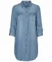 VERO MODA Silla - Shirt-Kleid - Light Blue Denim - Vorne