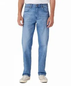 Wrangler Frontier Jeans Straight Fit aus blauem Denim