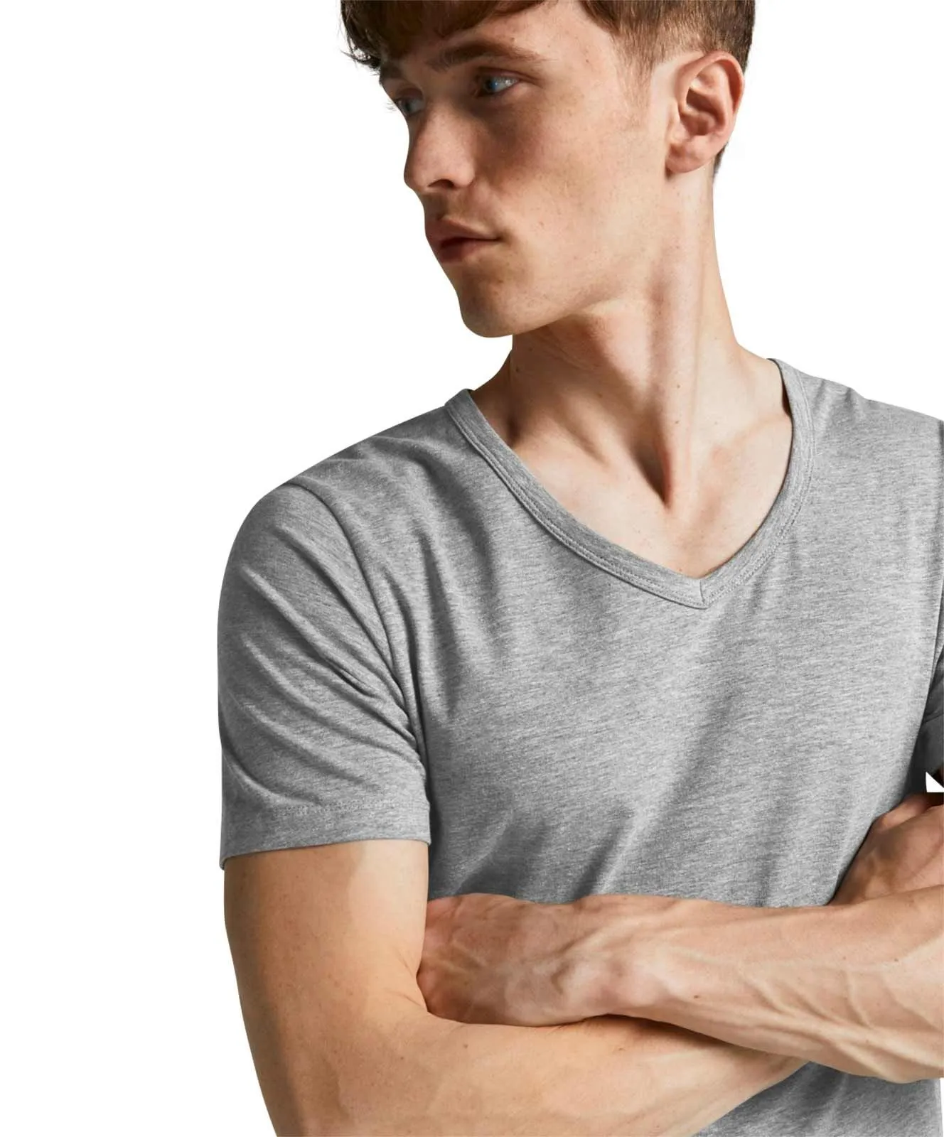 Tshirt Herren Sommer JACK JONES Basic V-Neck T-Shirt Klassiker