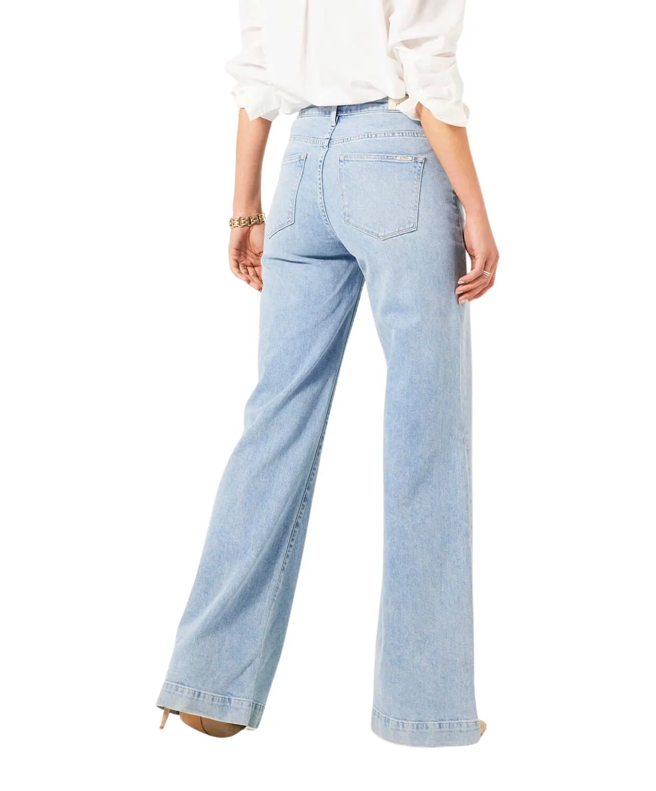 Damen Jeans Celia Wide von Garcia in Light Used