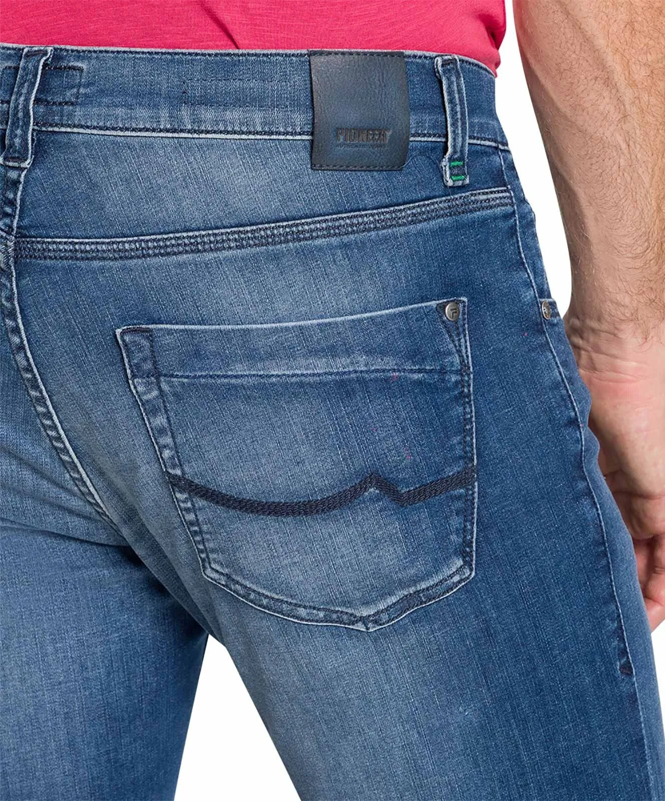 Herren Jeans Eric von Pioneer in Blue Used Buffies