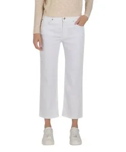 MAC Culotte Jeans in Weiß aus leichtem Denim