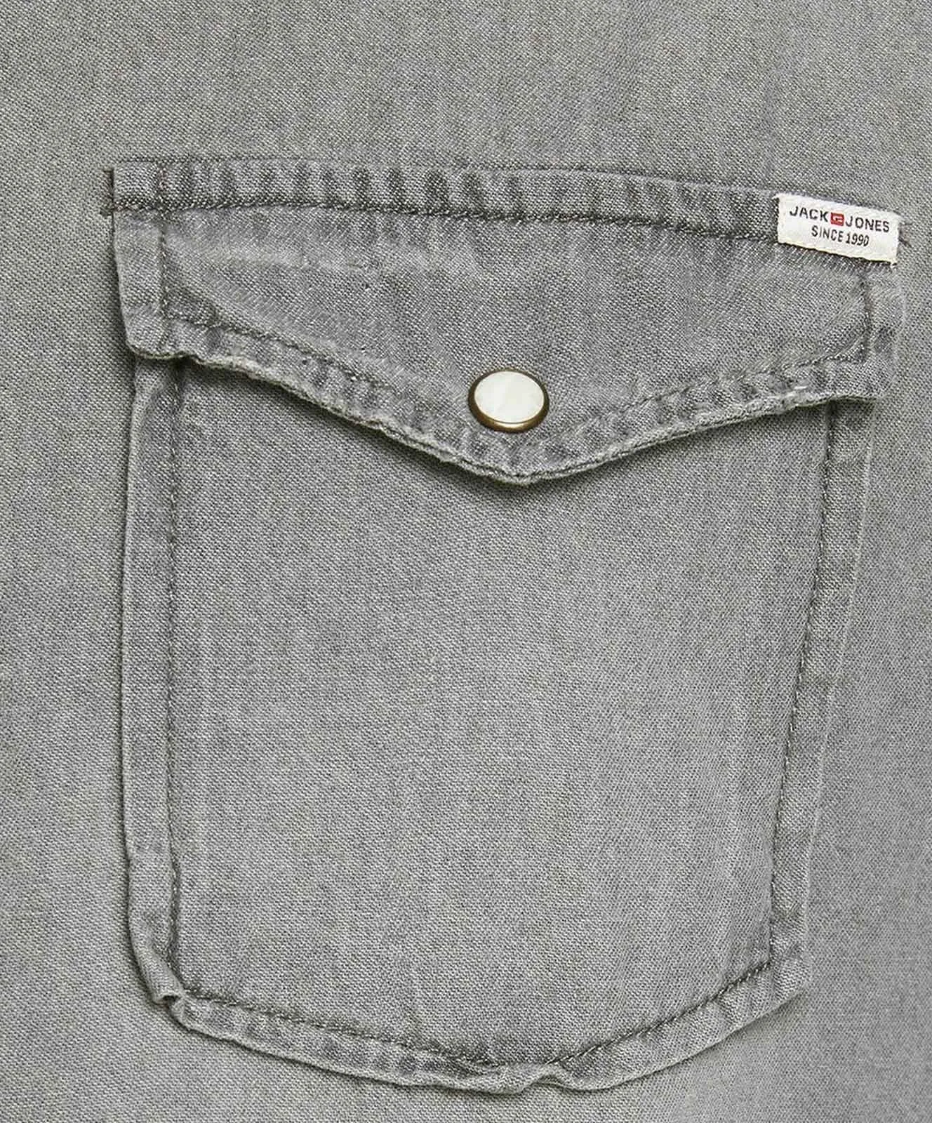 Herren Hemd Heridan Shirt von Jack & Jones in Light Grey Denim