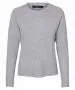 Vero Moda Doffy - Weicher Strickpullover in Grau - Layer Vorne