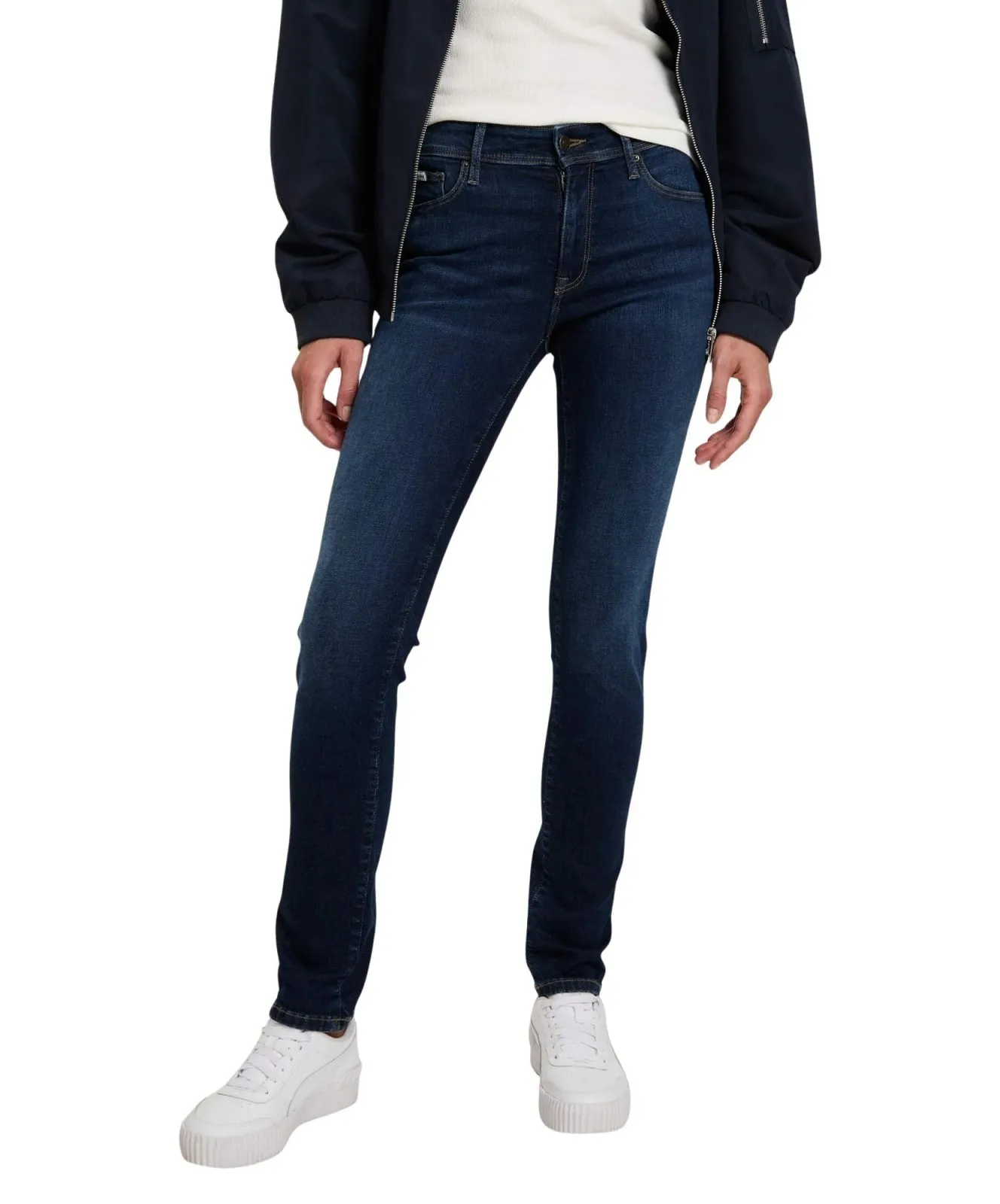 Damen Jeans Anya von Cross in Dark Blue