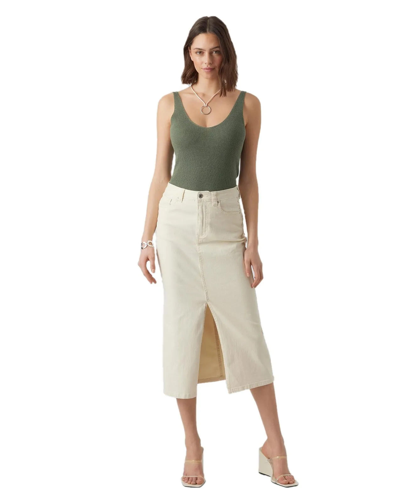 Damen Shirt New Lex von Vero Moda in Laurel Wreath