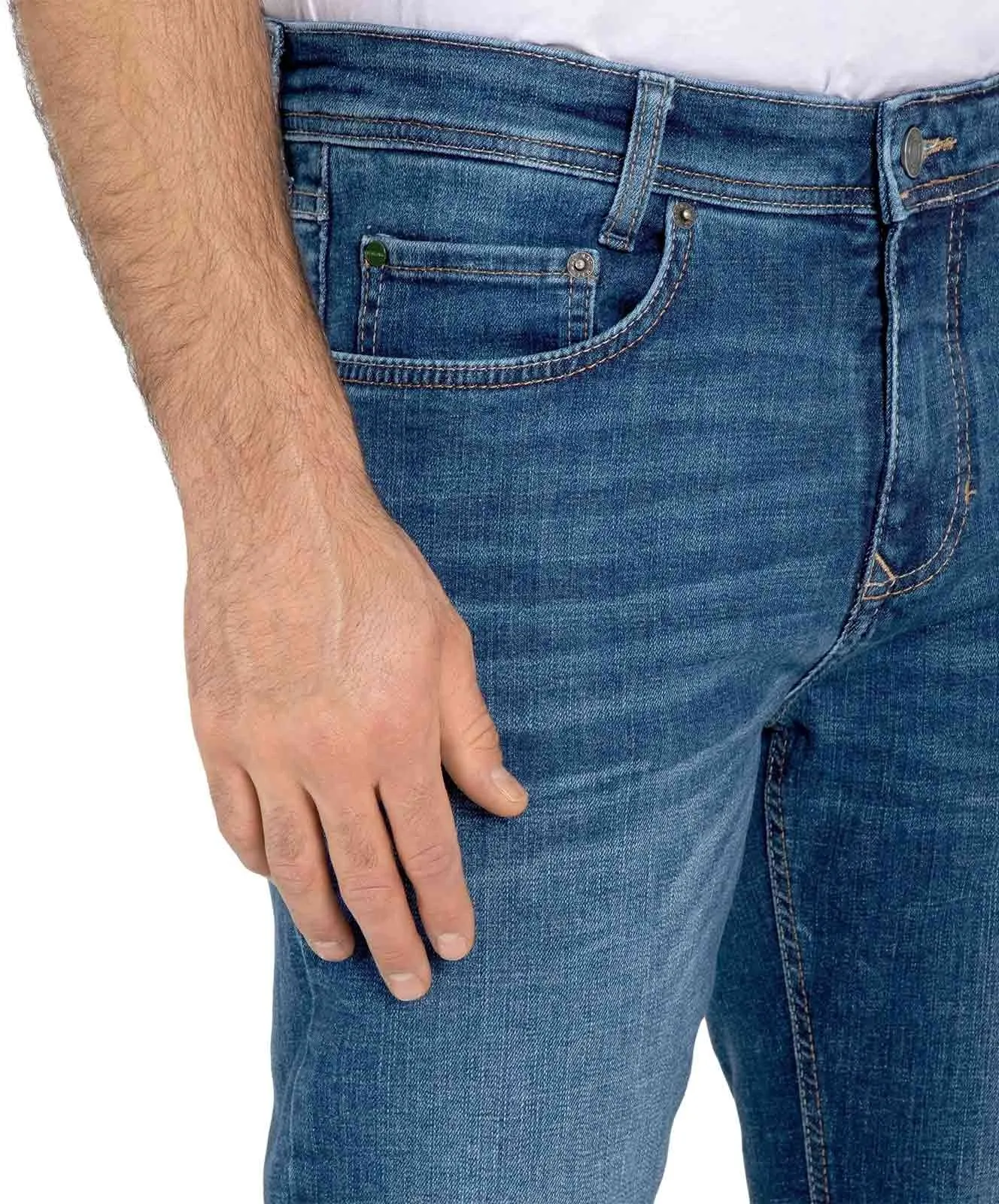 Herren Jeans Arne von MAC in Dark Blue Authentic 3D
