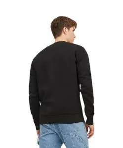 Jack & Jones Pullover Crew aus Sweat-Material in Schwarz