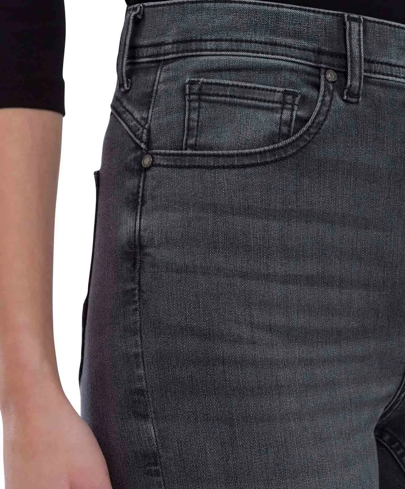 Damen Jeans Judy von Cross in Dark Grey