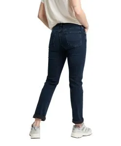 Cross Rose Jeans in Blue Black mit hohem Bund