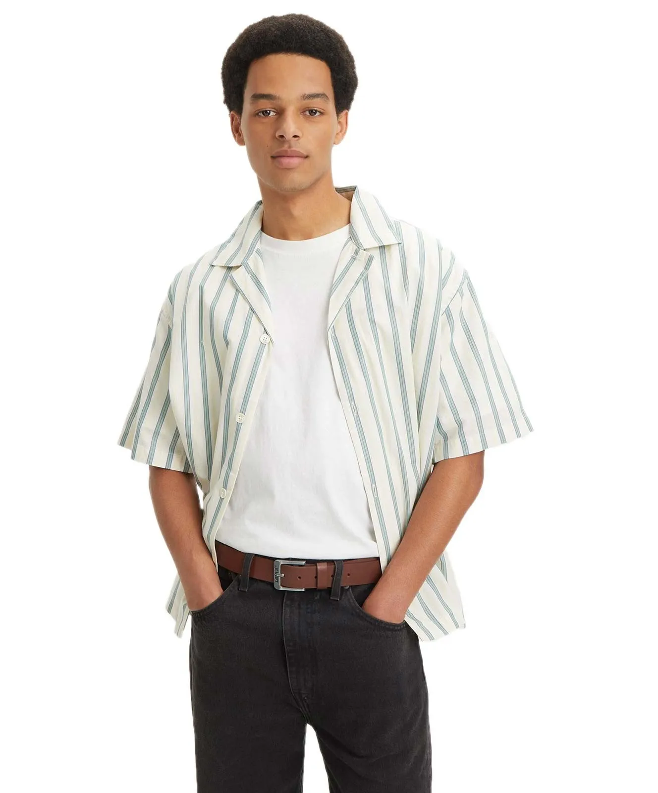 Herren Gürtel Free von Levis in Brown
