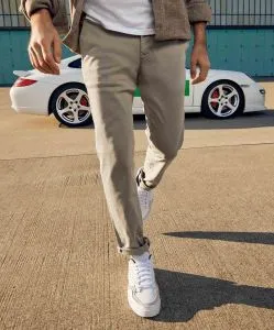Mac Drivers Pants im Chino Design in Hazelnut Färbung