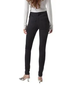 Vero Moda Sophia Jeans mit hohem Bund in Dunkelgrau