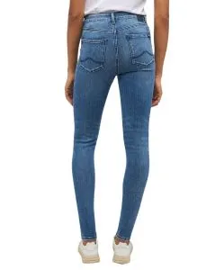 Mustang Georgia Jeans Skinny Fit in mittelblauer Used-Optik